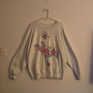 Elegant Floral  Sweatshirt
